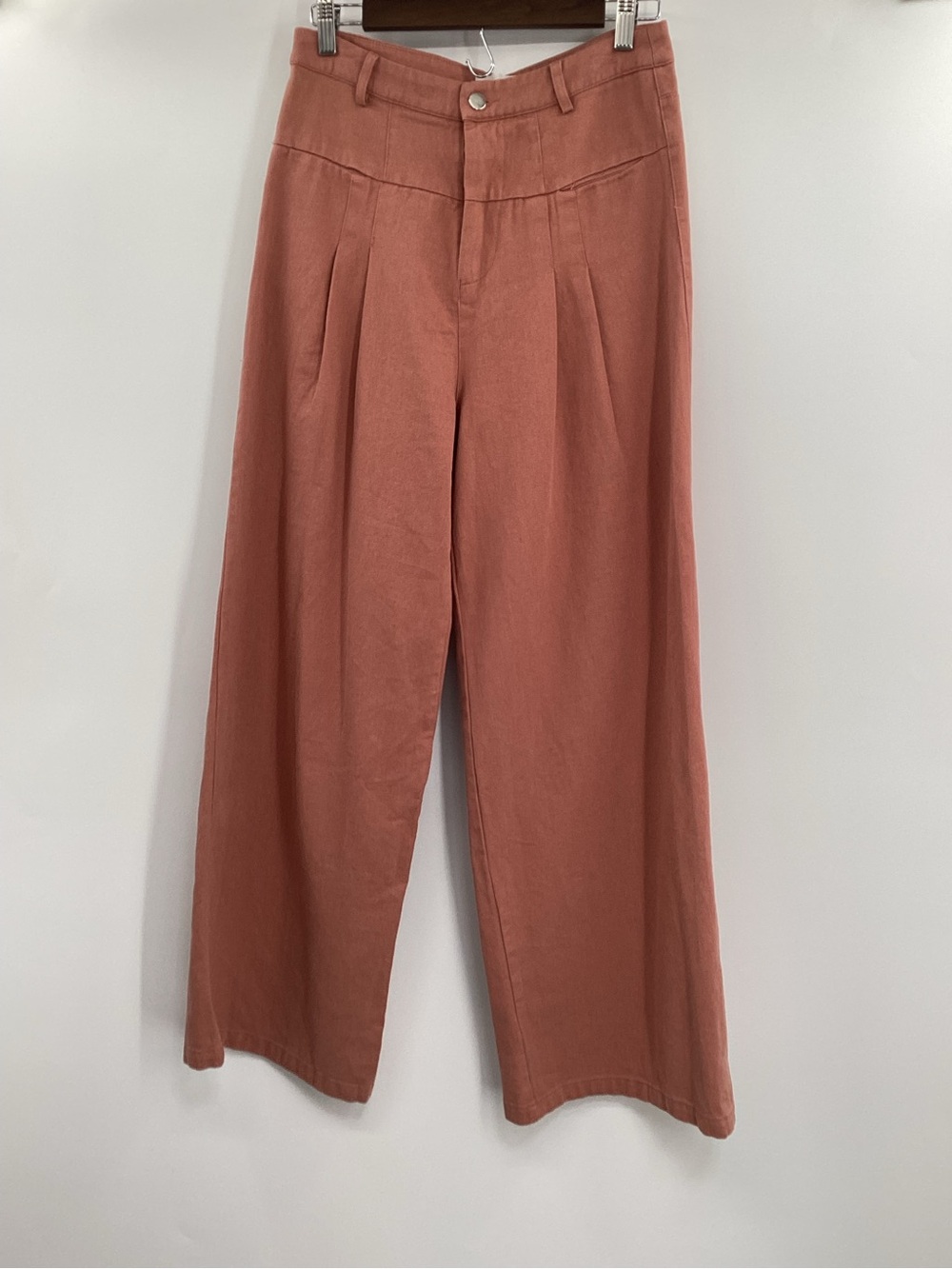 Pleated High-Rise Wide Leg Pants
